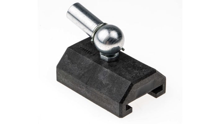 Magnete per trasduttore microimpulsi BALLUFF BTL5-F-2814-1S, compatibile con trasduttori lineari, lunghezze corsa 100-1500 mm, uscita 0-10 V o 4-20 mA. Fissaggio a morsetto e opzioni di magneti disponibili.