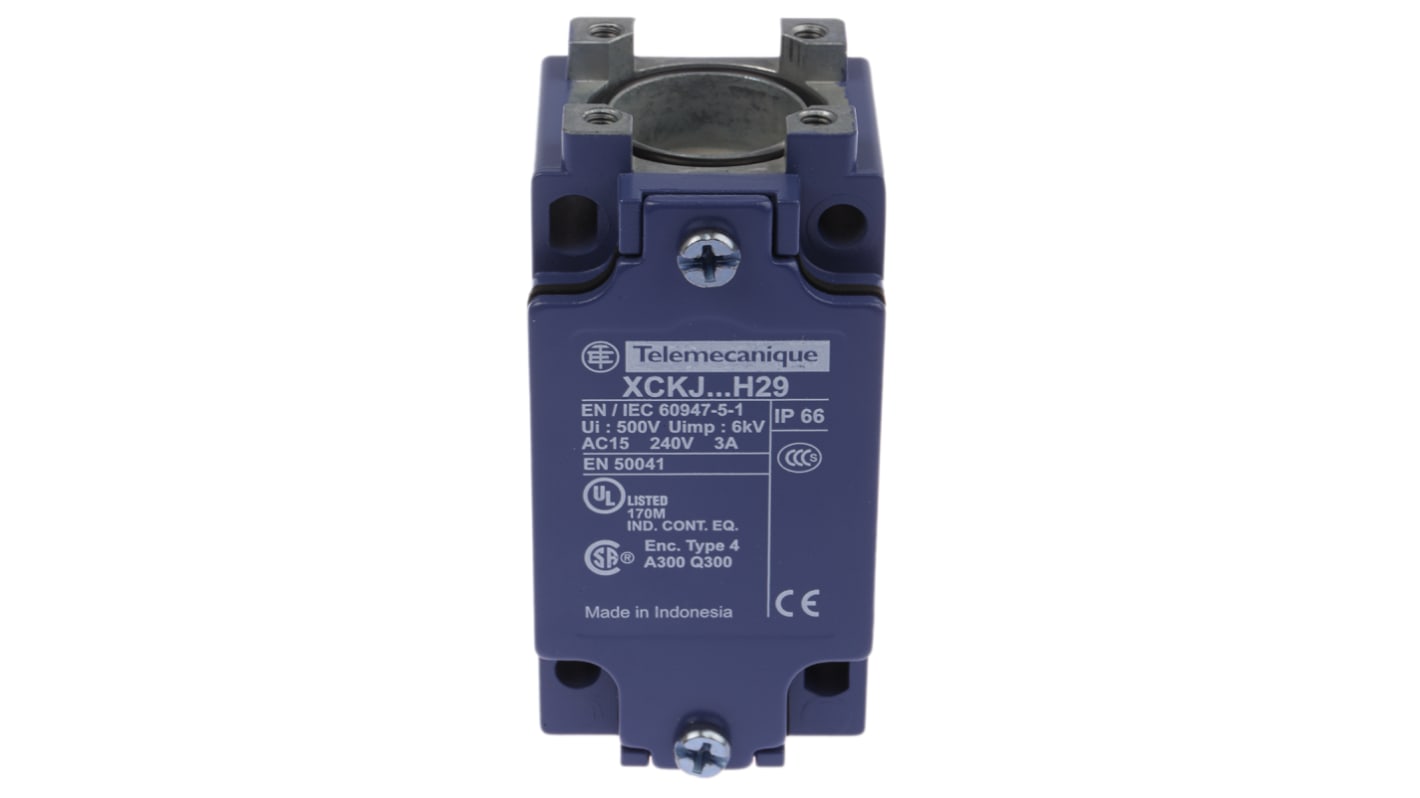 Interruttore di fine corsa Telemecanique Sensors ZCKJ1H29, 240V, 10A, IP65 - Serie OsiSense XC per controllo automatico. Adatto a linee di assemblaggio, macchine e dispositivi di sicurezza.
