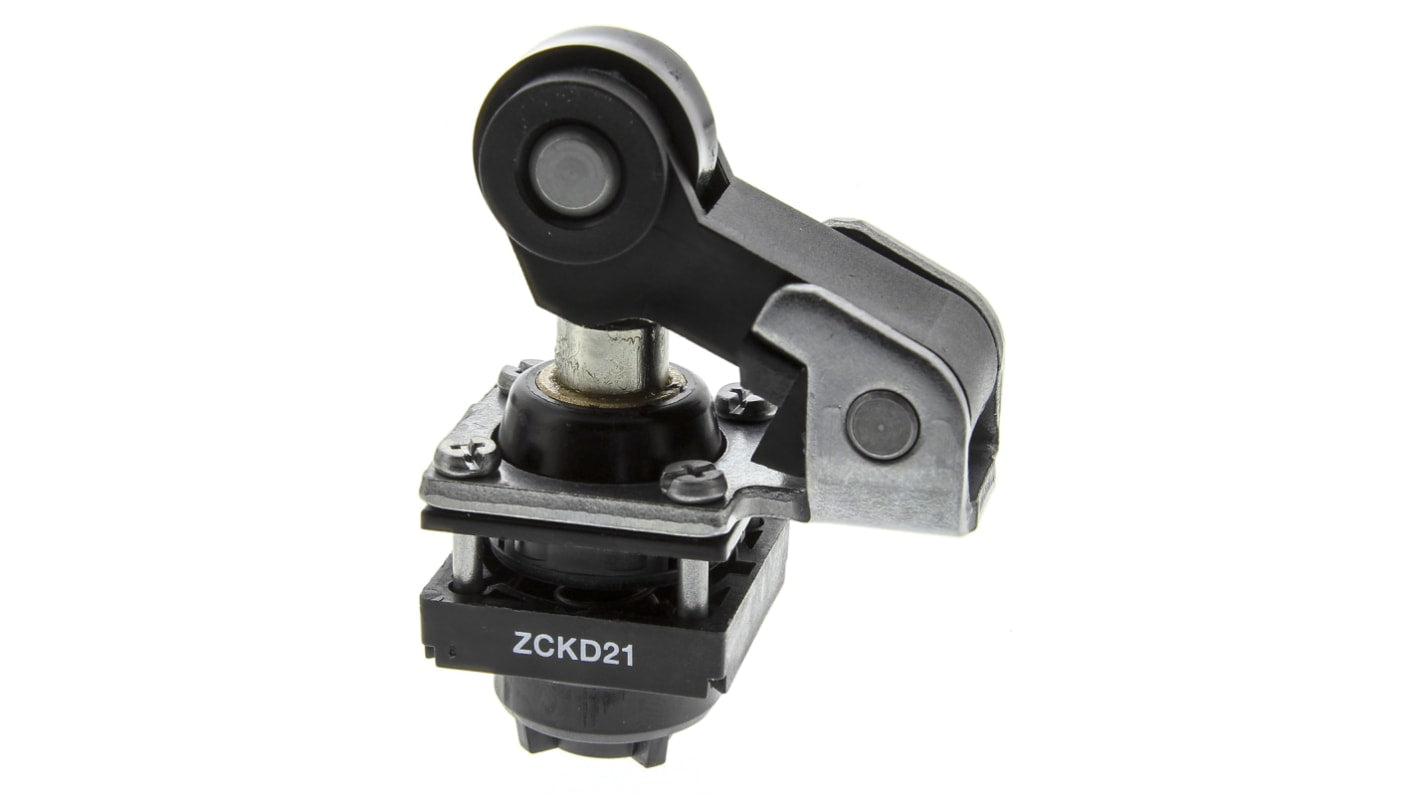 Interruttore di fine corsa Telemecanique Sensors ZCKD21 della serie OsiSense XC, ideale per applicazioni industriali come scale mobili e assemblaggio. Conforme agli standard VDE0660 e IEC947-5-1.