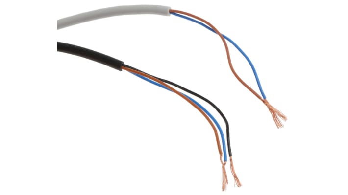 Sensore fotoelettrico Panasonic EX-13EA-PN, rettangolare, rilevamento fino a 500 mm, uscita PNP, IP67, cavo 2 m.