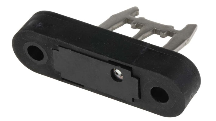 Attuatore flessibile Schmersal AZM 161-B6 in acciaio inox, resistente alla corrosione, per interruttore di sicurezza. Raggio di azionamento regolabile.