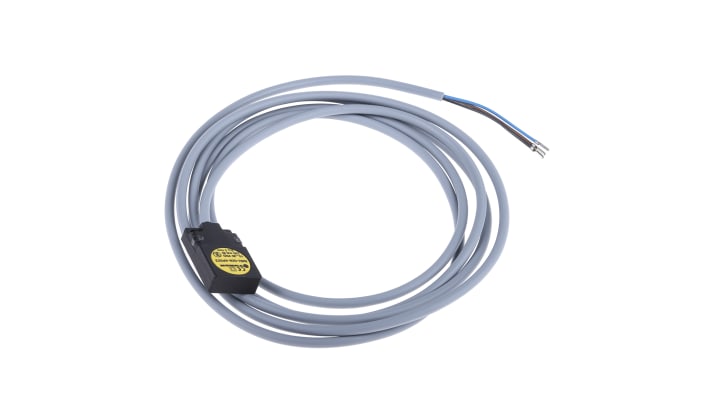 Sensore di prossimità PNP Turck BI5U-Q08-AP6X2, induttivo, 5 mm, IP67, montaggio a filo, dimensioni 32 x 20 x 8 mm.