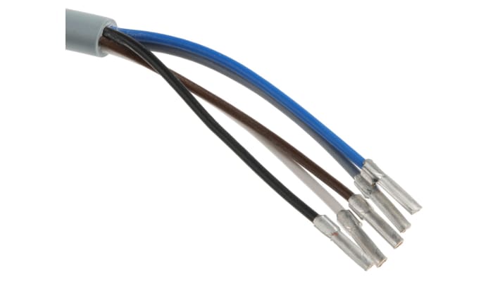 Sensore fotoelettrico rettangolare Banner SME312DQD, rilevamento 380 mm, uscita PNP, grado di protezione IP67, montaggio M18.