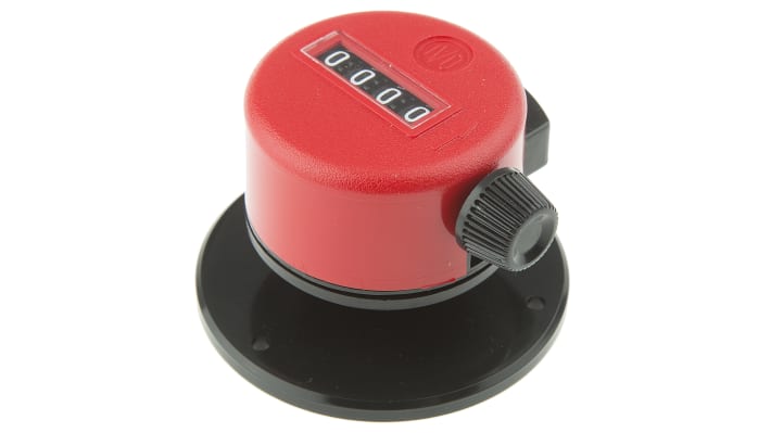 Contatore Baumer T 134.R10B, 4 cifre, azzeramento manuale, montaggio su staffa orizzontale o verticale, altezza cifra 4,5 mm.