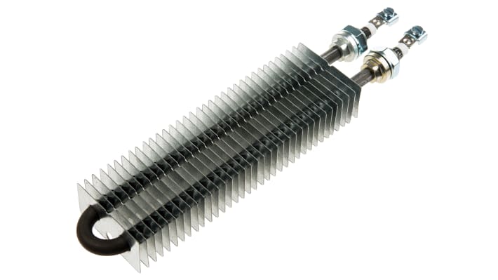 Riscaldatore tubolare alettato Acim Jouanin RA 2652 200, 200 W, 230 V, per riscaldamento aria fino a +200°C.