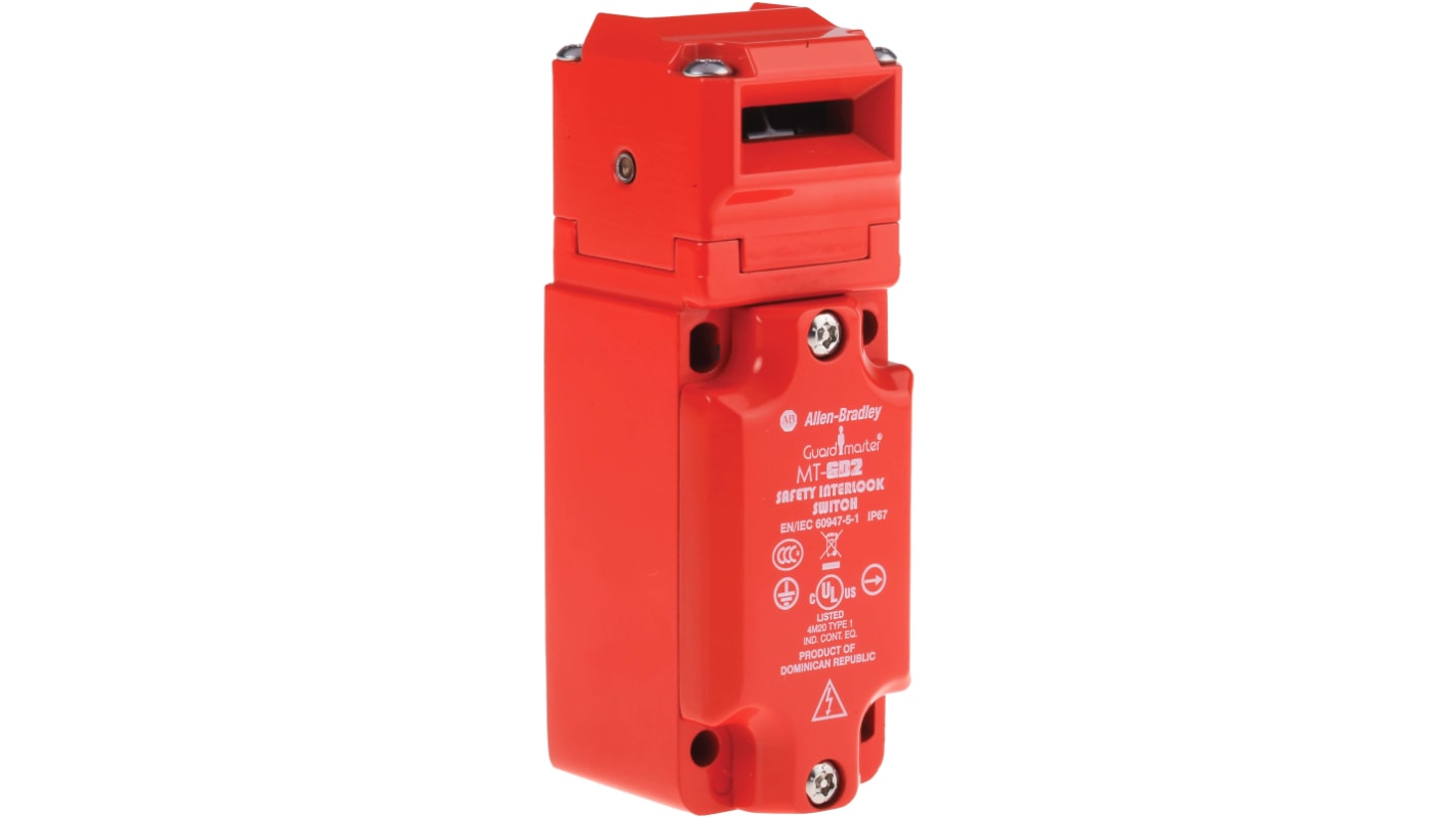 Interruttore di interblocco di sicurezza Allen Bradley Guardmaster 440K-MT55001, 2NC/1NA, grado di protezione IP67, dimensioni 40.7mm x 40mm x 116.5mm.