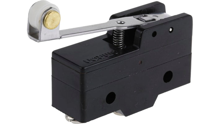 Interruttore di fine corsa Omron Z-15GW2-B, leva a rullo SPDT, NO/NC, dimensioni 39,4mm x 49,2mm x 17,45mm, protezione IP00.