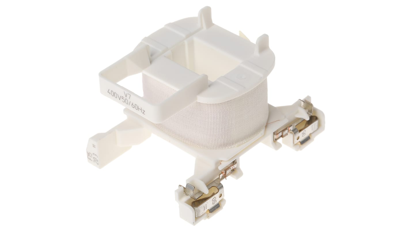 Bobina contattore Schneider Electric LXD1V7 per serie LC1, progettata per sostituzione in applicazioni industriali.