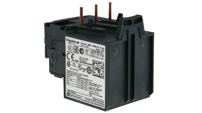 Relè di sovraccarico termico Schneider Electric LRD22, 16-24 A, montaggio diretto, Serie TeSys - Protezione motori, certificato ATEX.