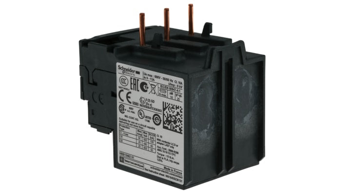 Relè di sovraccarico termico Schneider Electric LRD16 - 9-13A 690V c.a. TeSys - Protezione motori industriale.