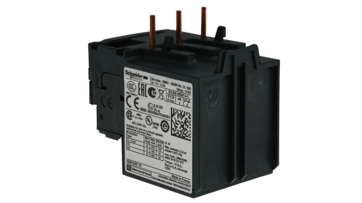 Relè di sovraccarico termico Schneider Electric LRD07, 1,6-2,5 A, 690 V - Serie TeSys. Protezione affidabile per motori industriali.