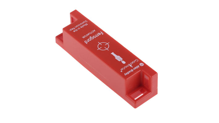 Interruttore di sicurezza senza contatto Allen Bradley Guardmaster 440N-A02025, tipo magnetico, protezione IP67, dimensioni 15 mm x 37 mm.