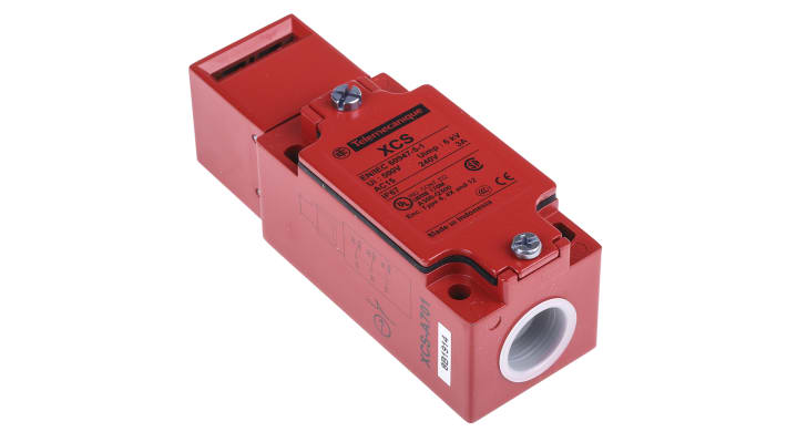 Interruttore di interblocco Telemecanique Sensors XCSA701, 2NC/1NO, 240V, 6A, IP67 - Sicurezza e affidabilità per applicazioni industriali.