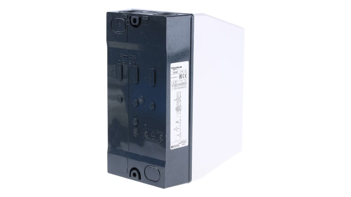 Starter DOL automatico Schneider Electric LE1D18P7, potenza 10 kW, tensione 690 V, dimensioni 201x101x153.5 mm, montaggio relè richiesto.