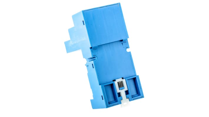Zoccolo per relè Finder 92.03SMA, compatibile con serie 62.32 e 62.33, montaggio su guida DIN, 16A, 250V.