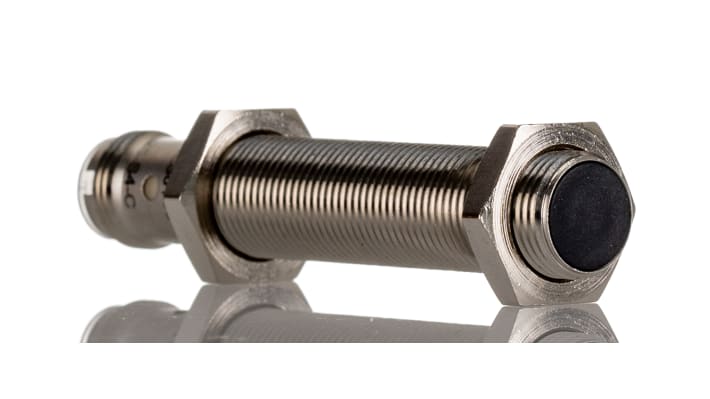 Sensore di prossimità cilindrico PNP BALLUFF BES 516-325-S4-C, M12, rilevamento 2 mm, IP67, acciaio inox, -40/+85 °C.