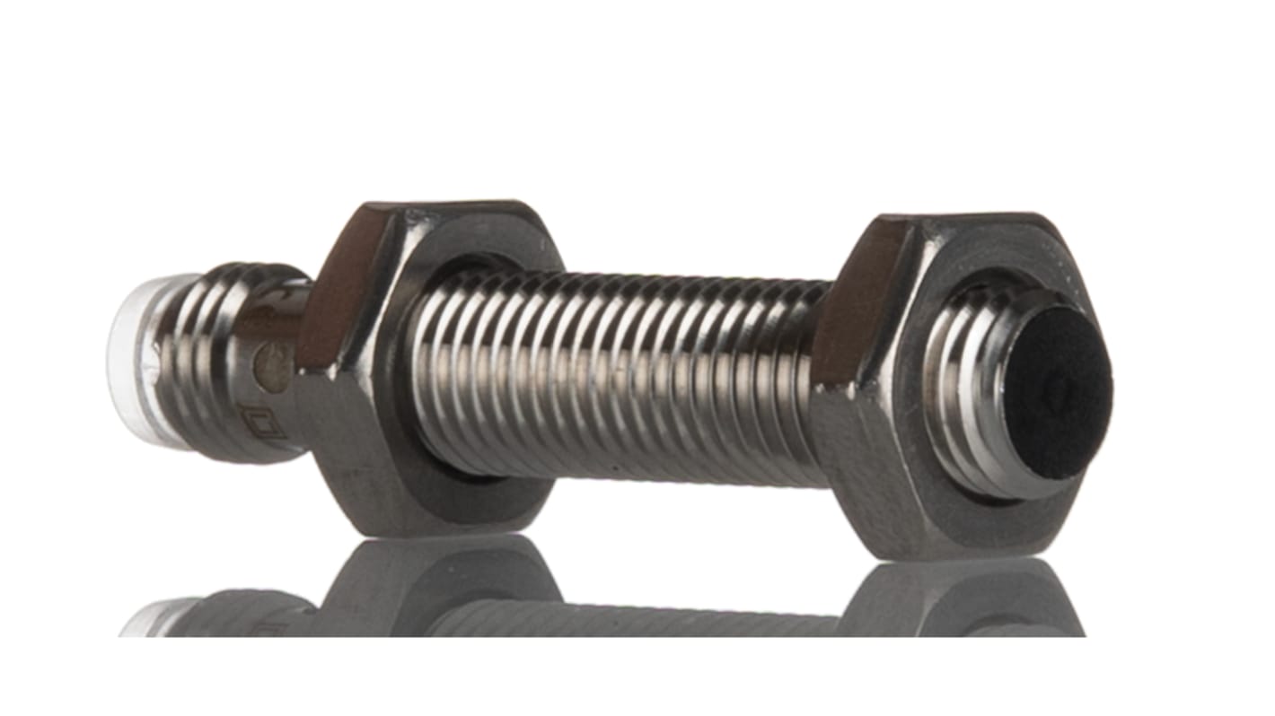 BALLUFF BES 516-324-G-E5-C-S49, sensore induttivo cilindrico PNP M8, rilevamento 1,5 mm, IP67, acciaio inox, -25/+70 °C.