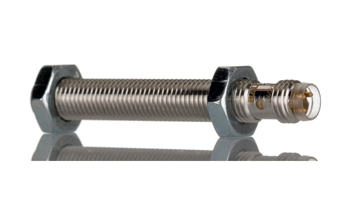 Sensore di prossimità induttivo cilindrico BALLUFF BES M08MI-PSC40B-S49G, PNP, M8, rilevamento 4 mm, IP67.