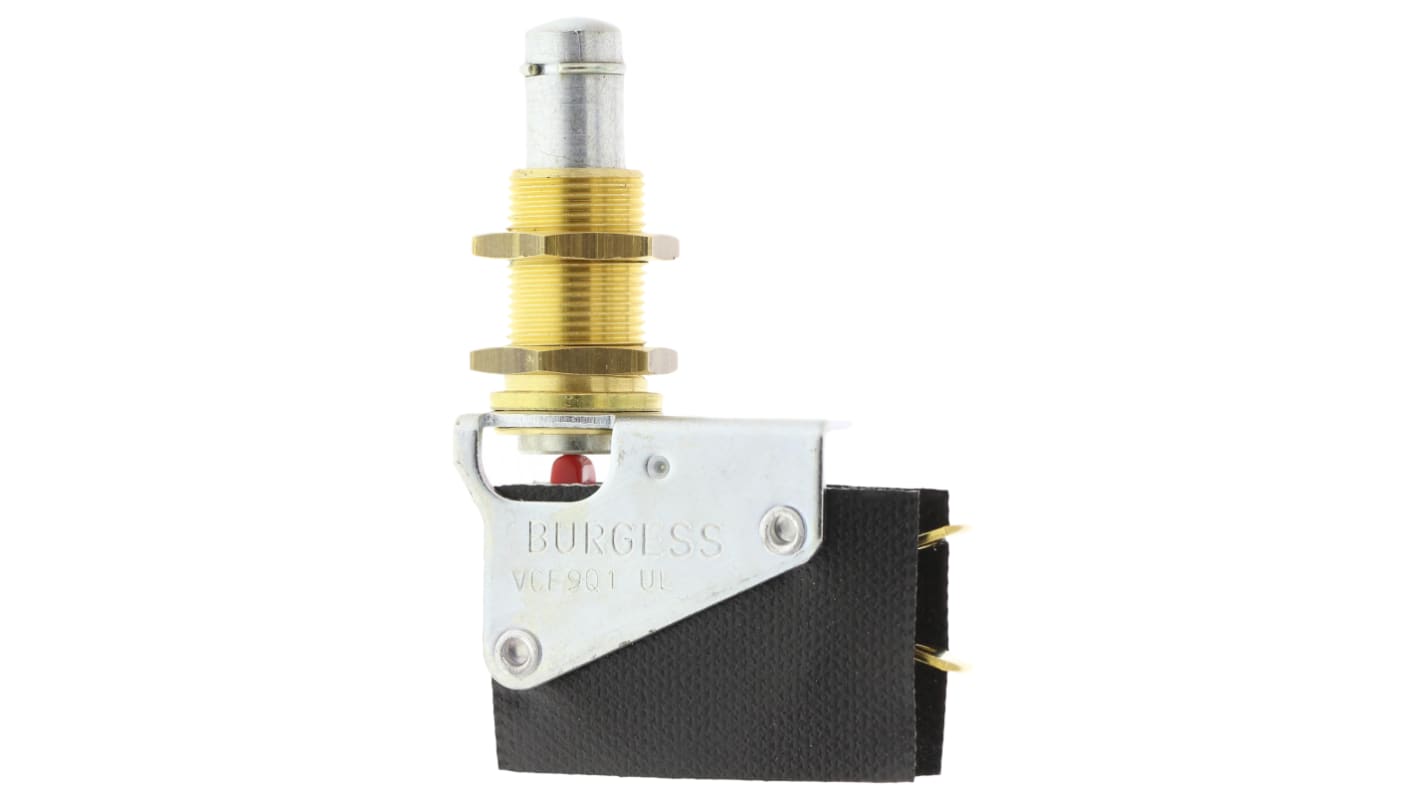 Microinterruttore Saia-Burgess 44606 SP-CO IP67, attuatore a lunga escursione, montaggio su foro passante, corrente 15 A.