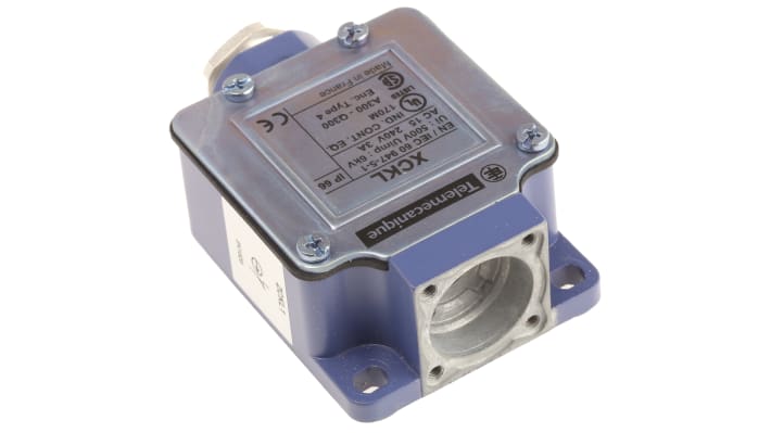 Interruttore di fine corsa Telemecanique Sensors ZCKL1, contatti NO/NC, grado di protezione IP65, dimensioni 72mm x 30mm x 52mm.