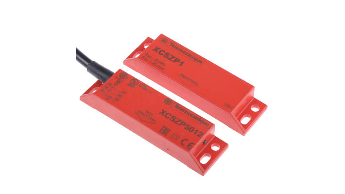 Interruttore di sicurezza senza contatto Telemecanique Sensors, 24V cc, IP66/IP67, dimensioni 88x34x13 mm, attuatore codificato incluso.