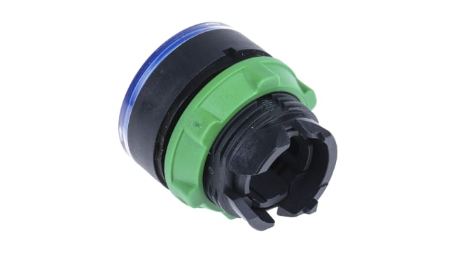 Schneider Electric ZB5AW363 - Testa pulsante illuminata, blu, 22mm - Serie Harmony XB5. Resistente, ideale per macchinari industriali.