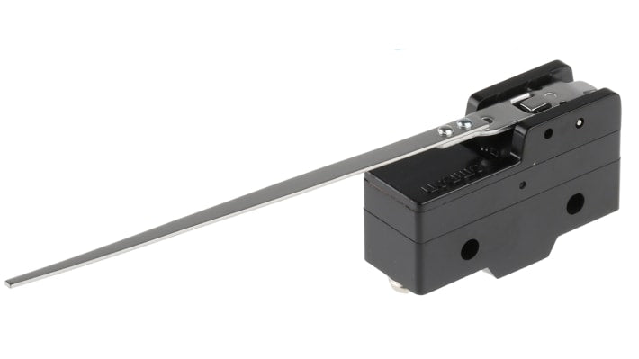 Interruttore di fine corsa Omron Z-15HW24B, leva SPDT, contatti NO/NC, dimensioni 29mm x 49.2mm x 17.45mm, protezione IP00.