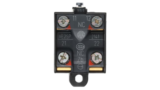 Interruttore di fine corsa Telemecanique Sensors XE2SP2141, 2NC, azione rapida, custodia plastica, temperatura -25/+70°C.
