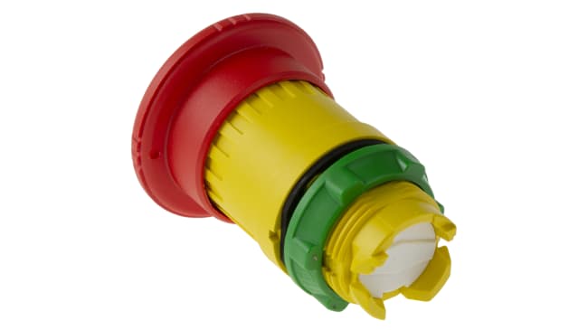 Pulsante di arresto di emergenza Harmony XB5 Schneider Electric ZB5AS844, Montaggio a pannello Ø 22mm, resistente, conforme agli standard IEC, IP69K. Per applicazioni industriali.