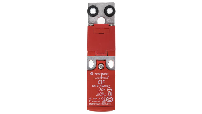 Interruttore di interblocco di sicurezza Allen Bradley Guardmaster 440K-E33036, a chiave, grado di protezione IP67, dimensioni 75mm x 25mm x 29mm.