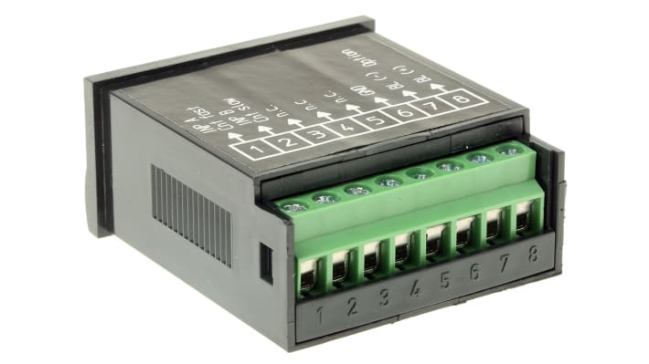 Contatore Frequenza LCD 8 cifre Kübler 6.136.012.851, montaggio a pannello, intervallo 0-99999999, IP65, alimentazione 4-30 V c.c.