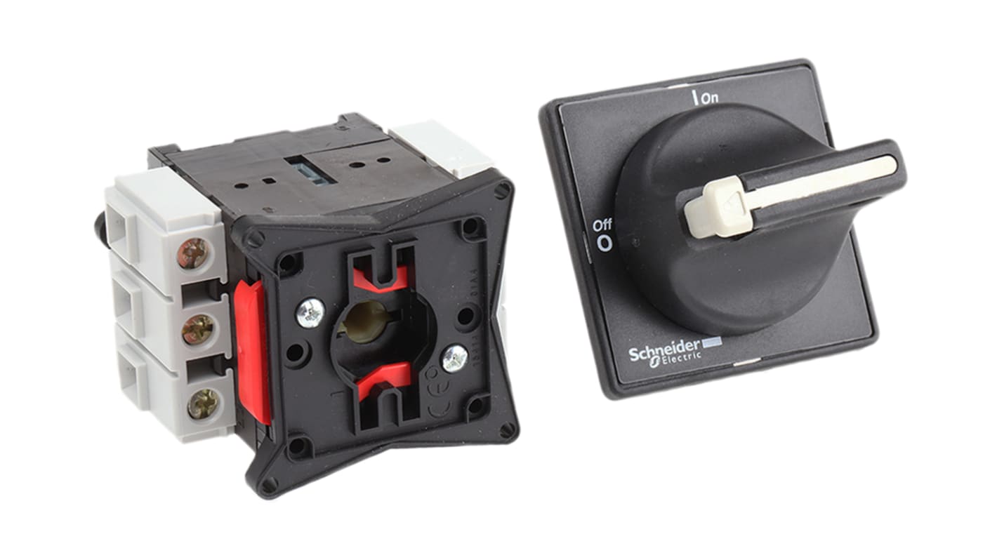 Interruttore di isolamento Schneider Electric VBD1, 3 poli, 32A, montaggio a pannello, per isolamento sicuro delle apparecchiature.