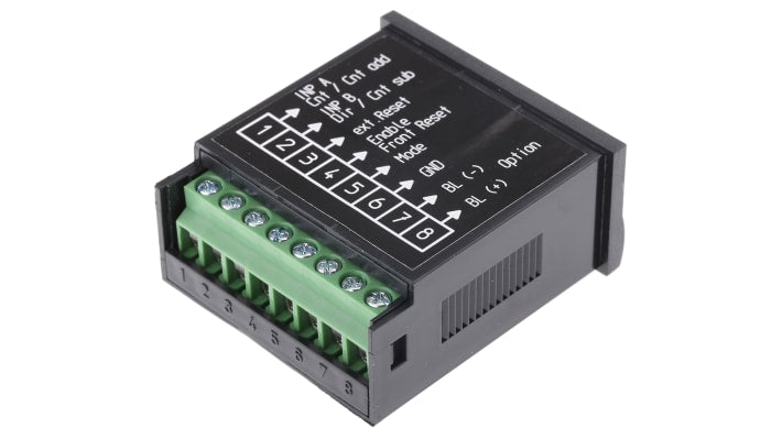 Contatore Kübler 6.131.012.851, LCD 8 cifre, alimentazione 4-30 V c.c., montaggio a pannello, grado di protezione IP65.