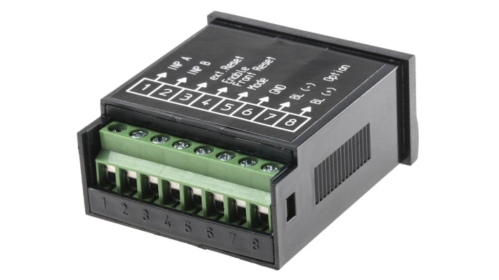 Contatore Kübler 6.133.012.861, LCD 8 cifre, alimentazione 4-30 V c.c., montaggio a pannello, grado di protezione IP65.