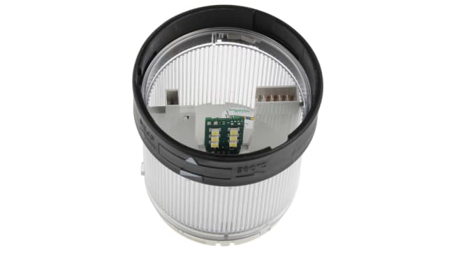 Segnalatore luminoso Schneider Electric XVBC2B7, LED 24V c.a./c.c., Ø 70mm, h 63mm. Alta luminosità, protezione IP66. Ideale per ambienti rumorosi e pericolosi. Adatto per linee di assemblaggio e quadri di distribuzione.