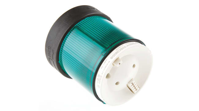 Segnalatore luminoso verde Schneider Electric XVBC2M3, LED, 230 V, IP66, montaggio semplice, diametro 70 mm, altezza 63 mm.