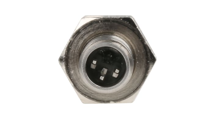 Sensore di prossimità cilindrico PNP Baumer IFRM 08P17A1/S35L, con connettore M8, IP67, rilevamento 2 mm, acciaio inossidabile.