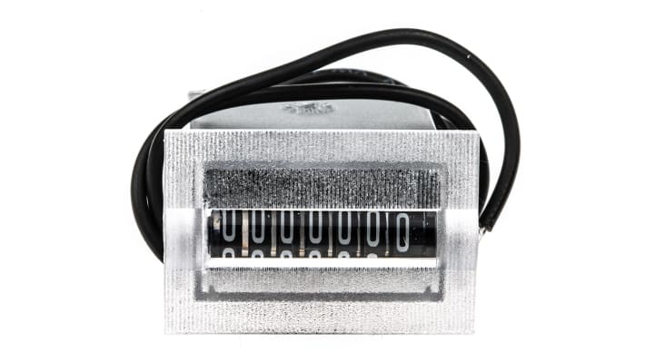 Contatore digitale Kübler 1.710.200.013, 7 cifre, 24 V c.c., montaggio a pannello, IP65, per impulsi fino a 10 Hz.