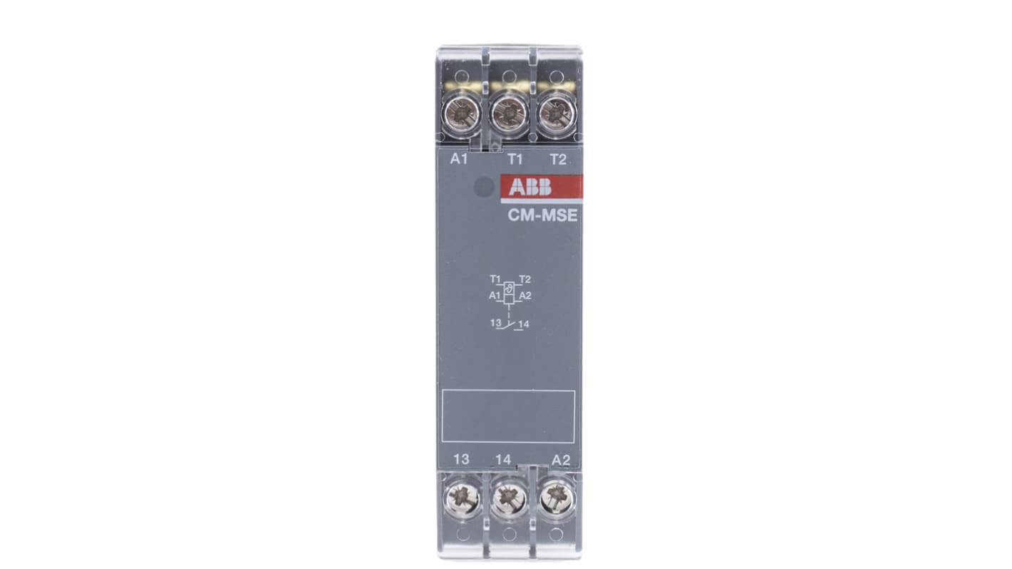 Relè di monitoraggio temperatura ABB, SPST, 4 A, montaggio su guida DIN, dimensioni 78.5 x 22.5 x 78 mm, grado di protezione IP20.