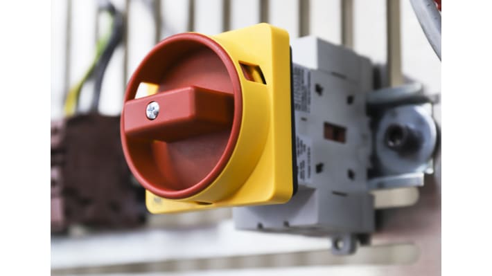 Interruttore di isolamento Allen Bradley 194E-E16-1753-4N, 3 poli, montaggio a pannello, grado di protezione IP66, dimensioni 63x36x51 mm.