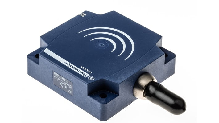 Sensore di prossimità induttivo Telemecanique XS8D1A1PAM12 PNP 60 mm IP67 per applicazioni industriali.