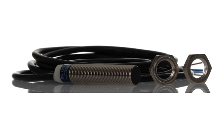 Sensore di prossimità induttivo M12 Telemecanique Sensors XS612B1MAL2 - Rilevamento 4 mm, uscita PNP, IP69K. Per applicazioni industriali.