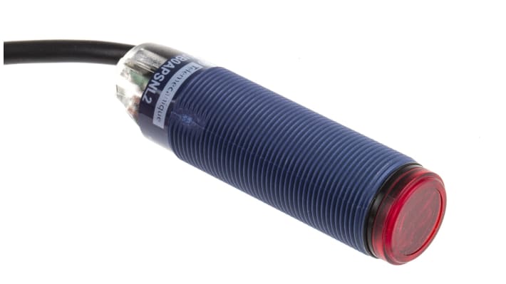 Sensore fotoelettrico cilindrico Telemecanique XUB0APSNL2 - Multimodale, rilevamento 120 mm → 15 m, uscita PNP - Ideale per industria, alimentare e imballaggio.