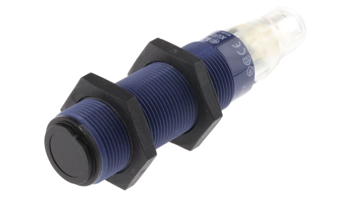 Telemecanique Sensors - XUB0AKSNM12T Sensore fotoelettrico cilindrico a fascio diretto 15m per industria e movimentazione materiali.
