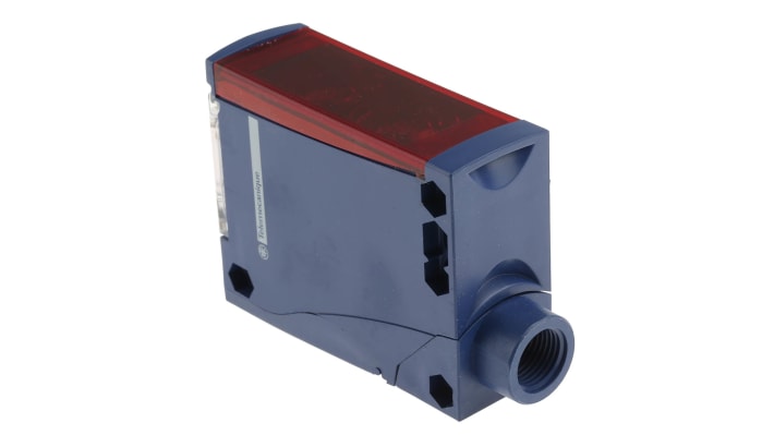 Sensore fotoelettrico rettangolare Telemecanique Sensors XUX0AKSAT16, rilevamento da 1,3 m a 40 m, uscita NPN/PNP, IP65/IP67.
