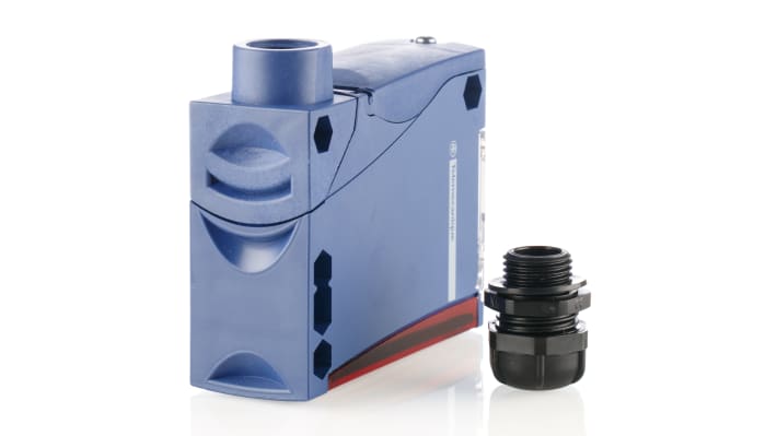 Sensore fotoelettrico Telemecanique Sensors XUX0ARCTT16 - Rilevamento multimodale fino a 40m, uscita Relè - Industria farmaceutica e alimentare.