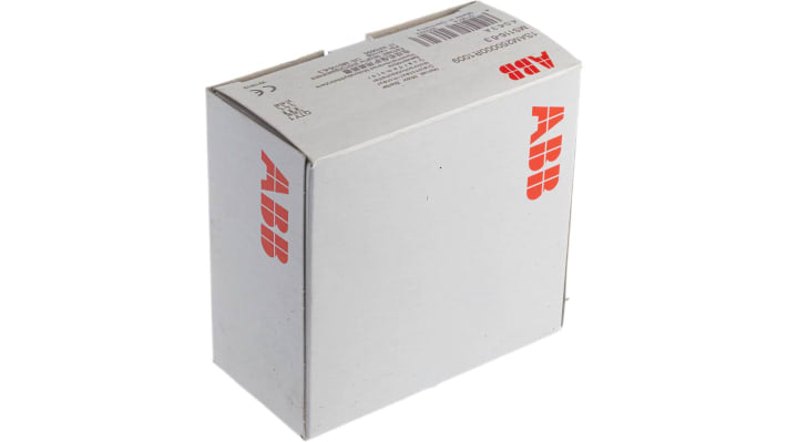 Interruttore automatico motore ABB 1SAM250000R1009 MS116-6.3, 6,3 A, 3 poli, montaggio su guida DIN, dimensioni 90 x 45 x 80,1 mm.