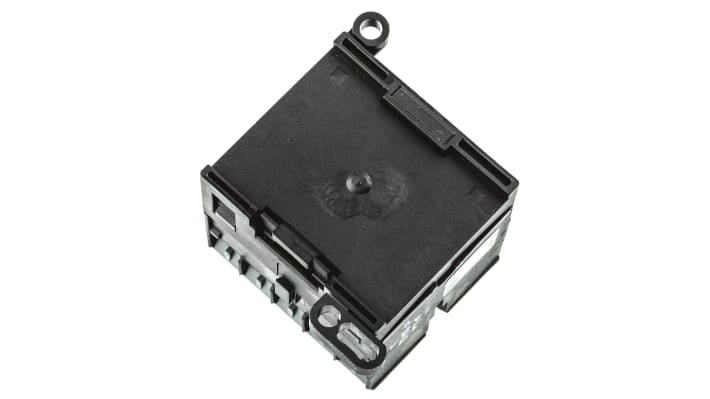Contattore ABB GJL1311001R0101, serie B, 3 poli, 3 NA, 9 A, bobina 24 V c.a., montaggio su guida DIN, dimensioni 57,5 x 52,5 x 46,5 mm.