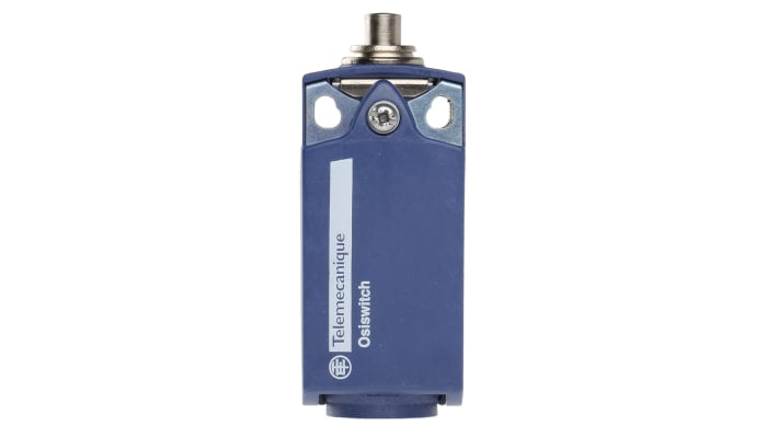 Interruttore di fine corsa Telemecanique Sensors XCKP2110P16, attuatore stantuffo NO/NC, protezione IP66/IP67, dimensioni 65mm x 31mm x 30mm.