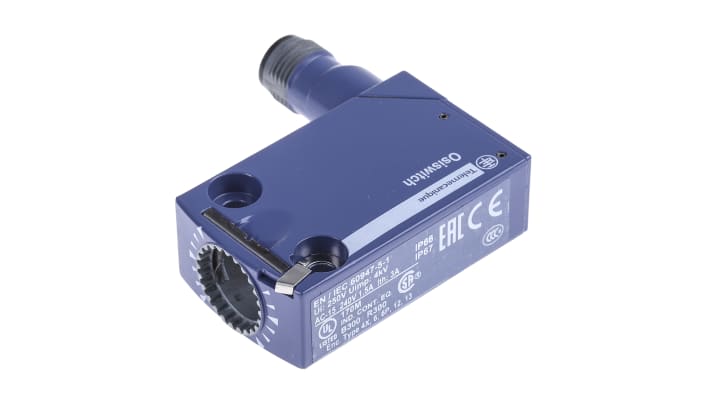 Interruttore di fine corsa Telemecanique Sensors ZCMD21M12, contatti NO/NC, protezione IP66/IP67, corpo in lega di zinco, dimensioni 50mm x 30mm x 16mm.